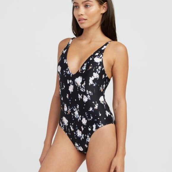 RVCA cosmic flower one piece swimsuit - Picture 2 of 8